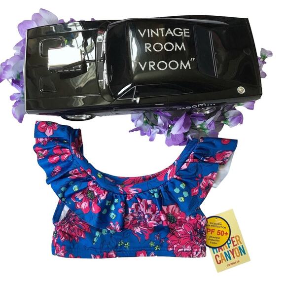 Harper Canyon NWT Swim Top Girls 2 - Picture 1 of 6